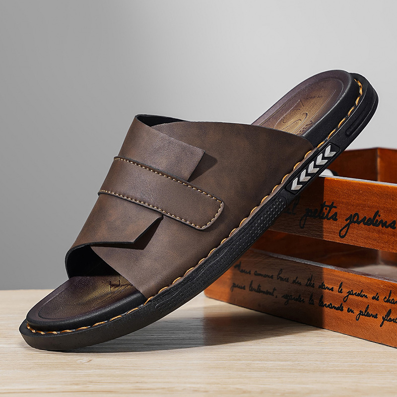 Sandalias de cuero clásicas de - Flip Flop Leather Men reseña y precio